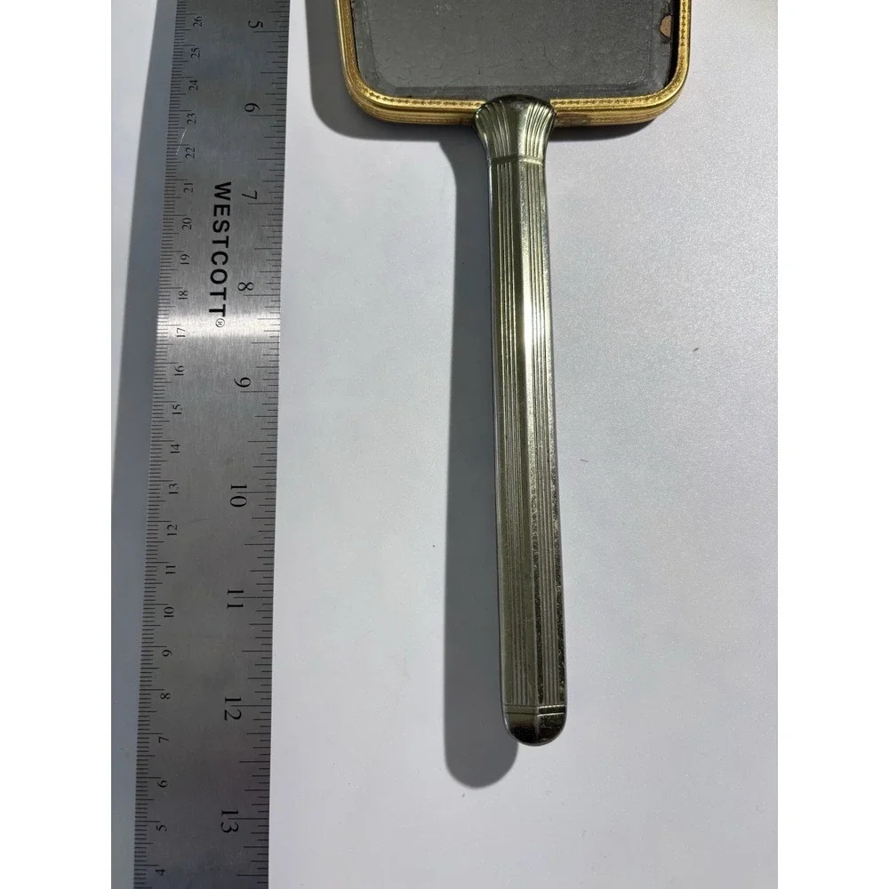Vintage‎ Art Deco Hand Mirror Likely From The Early 20Th Century Vintage Brass